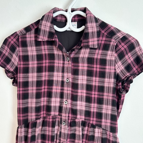 🧸 Abercrombie & Fitch purple and pink plaid dress - Picture 3 of 4